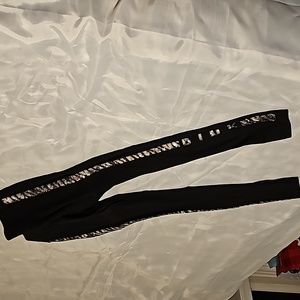 Pink Yoga Pants, Sequins! Sz Small